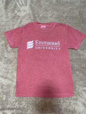 Comfort Colors Emmanuel University Short Sleeve Tee - Dusty Rose